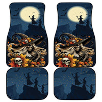 Happy Walpurgis Night Car Mats Skull Witch Spooky Style