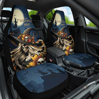 Happy Walpurgis Night Car Seat Cover Skull Witch Spooky Style