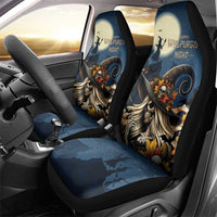 Happy Walpurgis Night Car Seat Cover Skull Witch Spooky Style