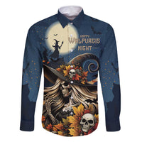 Happy Walpurgis Night Family Matching Tank Maxi Dress and Hawaiian Shirt Skull Witch Spooky Style