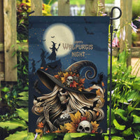 Happy Walpurgis Night Garden Flag Skull Witch Spooky Style