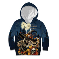 Happy Walpurgis Night Kid Hoodie Skull Witch Spooky Style