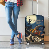 Happy Walpurgis Night Luggage Cover Skull Witch Spooky Style
