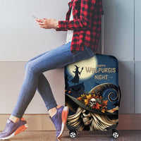 Happy Walpurgis Night Luggage Cover Skull Witch Spooky Style