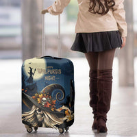 Happy Walpurgis Night Luggage Cover Skull Witch Spooky Style