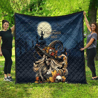 Happy Walpurgis Night Quilt Skull Witch Spooky Style