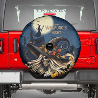 Happy Walpurgis Night Spare Tire Cover Skull Witch Spooky Style