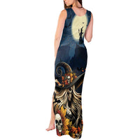 Happy Walpurgis Night Tank Maxi Dress Skull Witch Spooky Style