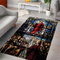 Happy Ascension Day Area Rug Ascension Of Jesus Christ Stained Glass Windows