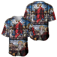 Happy Ascension Day Baseball Jersey Ascension Of Jesus Christ Stained Glass Windows