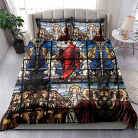 Happy Ascension Day Bedding Set Ascension Of Jesus Christ Stained Glass Windows