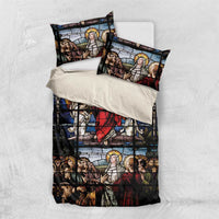 Happy Ascension Day Bedding Set Ascension Of Jesus Christ Stained Glass Windows