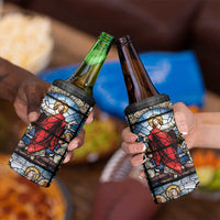 Happy Ascension Day 4 in 1 Can Cooler Tumbler Ascension Of Jesus Christ Stained Glass Windows