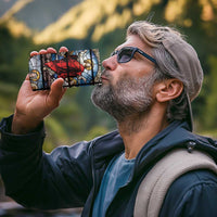 Happy Ascension Day 4 in 1 Can Cooler Tumbler Ascension Of Jesus Christ Stained Glass Windows