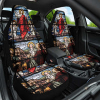 Happy Ascension Day Car Seat Cover Ascension Of Jesus Christ Stained Glass Windows