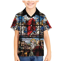 Happy Ascension Day Family Matching Mermaid Dress and Hawaiian Shirt Ascension Of Jesus Christ Stained Glass Windows