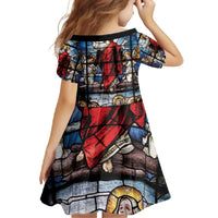 Happy Ascension Day Family Matching Off Shoulder Maxi Dress and Hawaiian Shirt Ascension Of Jesus Christ Stained Glass Windows