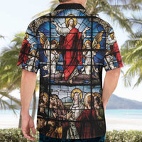 Happy Ascension Day Hawaiian Shirt Ascension Of Jesus Christ Stained Glass Windows