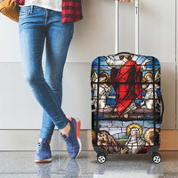 Happy Ascension Day Luggage Cover Ascension Of Jesus Christ Stained Glass Windows