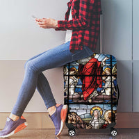Happy Ascension Day Luggage Cover Ascension Of Jesus Christ Stained Glass Windows