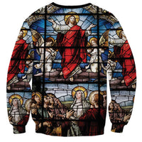 Happy Ascension Day Sweatshirt Ascension Of Jesus Christ Stained Glass Windows