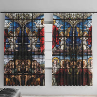 Happy Ascension Day Window Curtain Ascension Of Jesus Christ Stained Glass Windows