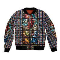Happy Ascension Day Bomber Jacket Faith and Religion Stained Glass Windows