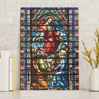 Happy Ascension Day Canvas Wall Art Faith and Religion Stained Glass Windows