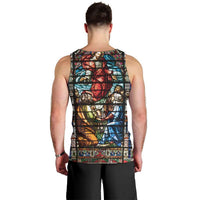 Happy Ascension Day Men Tank Top Faith and Religion Stained Glass Windows