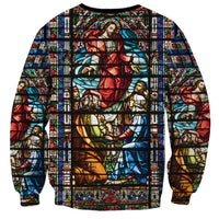 Happy Ascension Day Sweatshirt Faith and Religion Stained Glass Windows