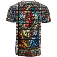 Happy Ascension Day T Shirt Faith and Religion Stained Glass Windows