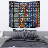 Happy Ascension Day Tapestry Faith and Religion Stained Glass Windows
