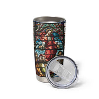 Happy Ascension Day Tumbler Cup Faith and Religion Stained Glass Windows