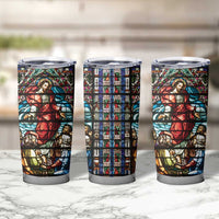 Happy Ascension Day Tumbler Cup Faith and Religion Stained Glass Windows