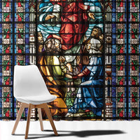 Happy Ascension Day Window Curtain Faith and Religion Stained Glass Windows