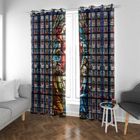 Happy Ascension Day Window Curtain Faith and Religion Stained Glass Windows