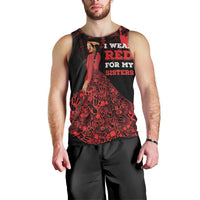 MMIW Native American Red Hand Men Tank Top I Wear Red For My Sisters