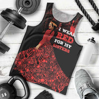 MMIW Native American Red Hand Men Tank Top I Wear Red For My Sisters