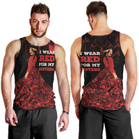 MMIW Native American Red Hand Men Tank Top I Wear Red For My Sisters
