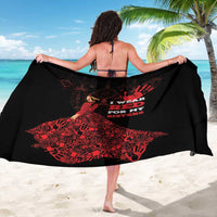 MMIW Native American Red Hand Sarong I Wear Red For My Sisters