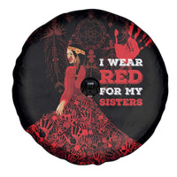 MMIW Native American Red Hand Spare Tire Cover I Wear Red For My Sisters