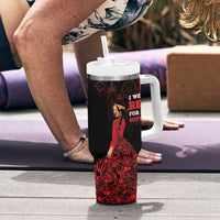 MMIW Native American Red Hand Tumbler With Handle I Wear Red For My Sisters