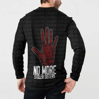 MMIW Awareness Day Button Sweatshirt No More Stolen Sisters