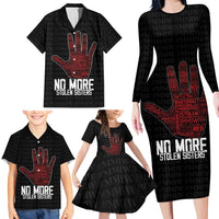 MMIW Awareness Day Family Matching Long Sleeve Bodycon Dress and Hawaiian Shirt No More Stolen Sisters