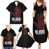 MMIW Awareness Day Family Matching Summer Maxi Dress and Hawaiian Shirt No More Stolen Sisters