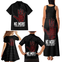 MMIW Awareness Day Family Matching Tank Maxi Dress and Hawaiian Shirt No More Stolen Sisters