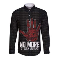 MMIW Awareness Day Long Sleeve Button Shirt No More Stolen Sisters