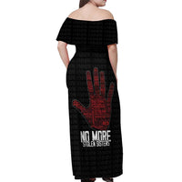MMIW Awareness Day Off Shoulder Maxi Dress No More Stolen Sisters