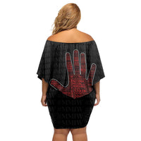 MMIW Awareness Day Off Shoulder Short Dress No More Stolen Sisters