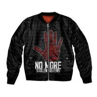 MMIW Awareness Day Sleeve Zip Bomber Jacket No More Stolen Sisters